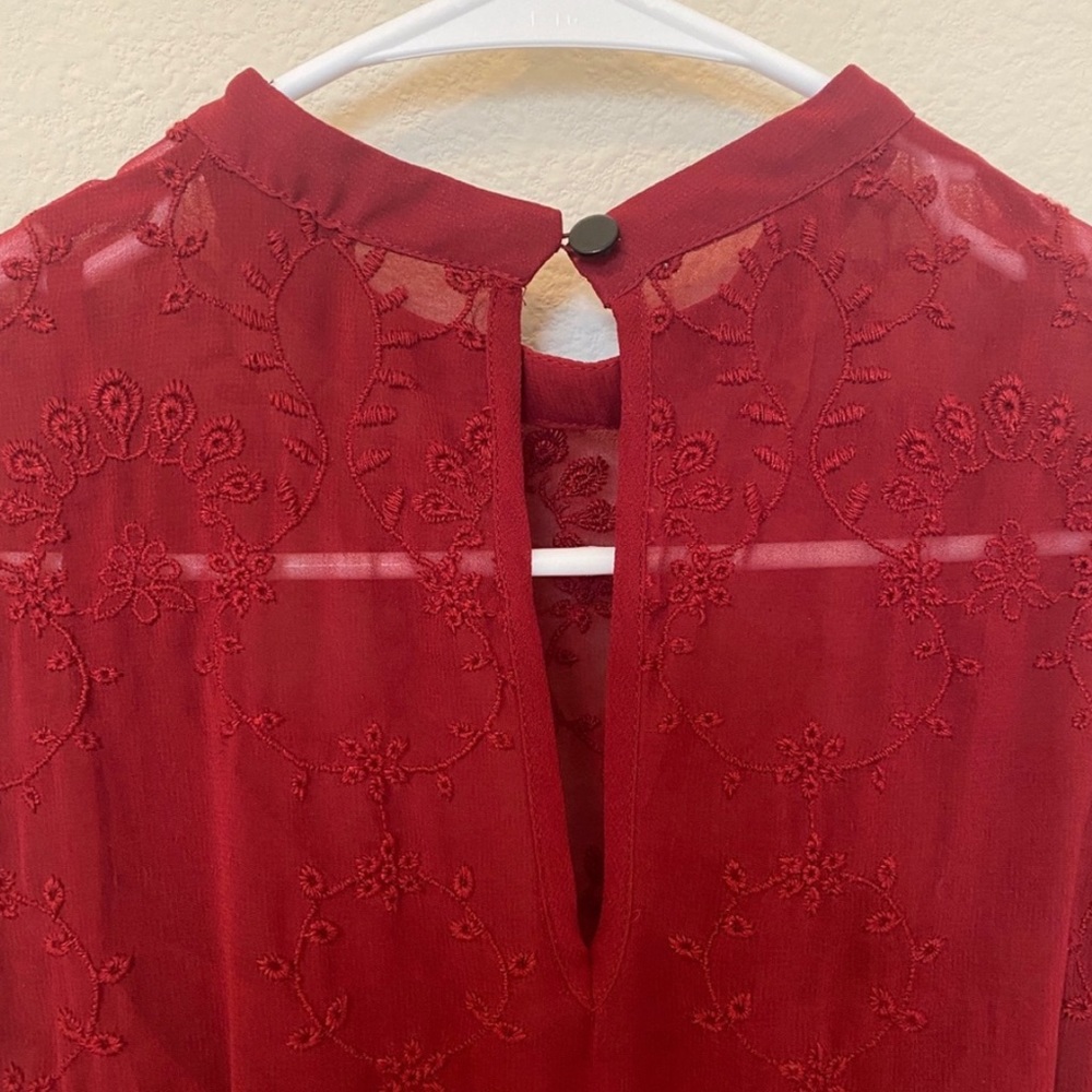 Midi red dress - Picture 4 of 7
